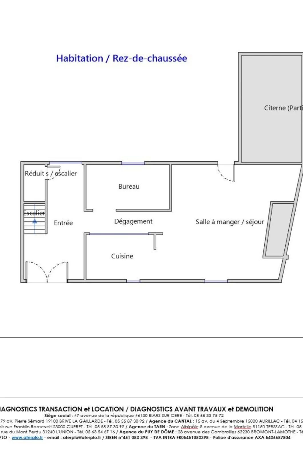 Plan du rez-de-chaussée
